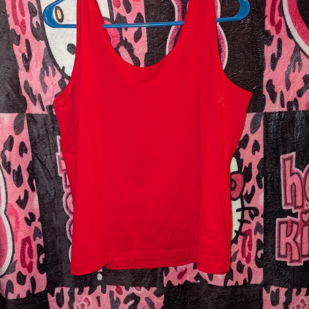 Chico's Red Fitted Tank Top